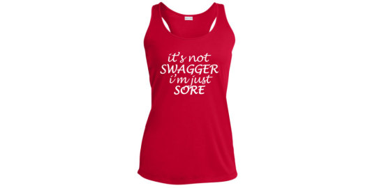 Workout challenge t-shirt it's not swagger I'm just sore