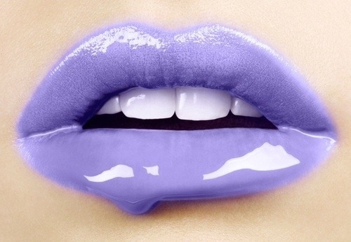 purple lipstick on Tumblr