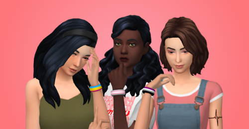 schmapple:Pride bracelets for Sims 4!bgcavailable for left...