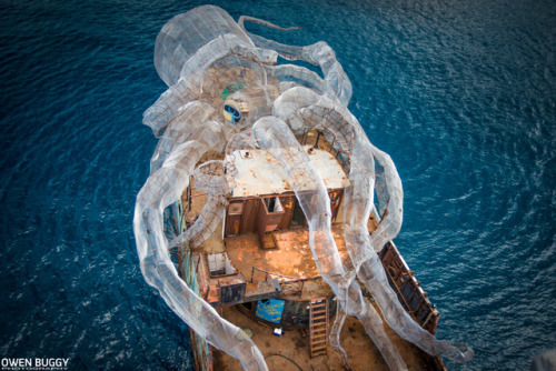 itscolossal:An 80-Foot Steel Kraken Will Create an Artificial...