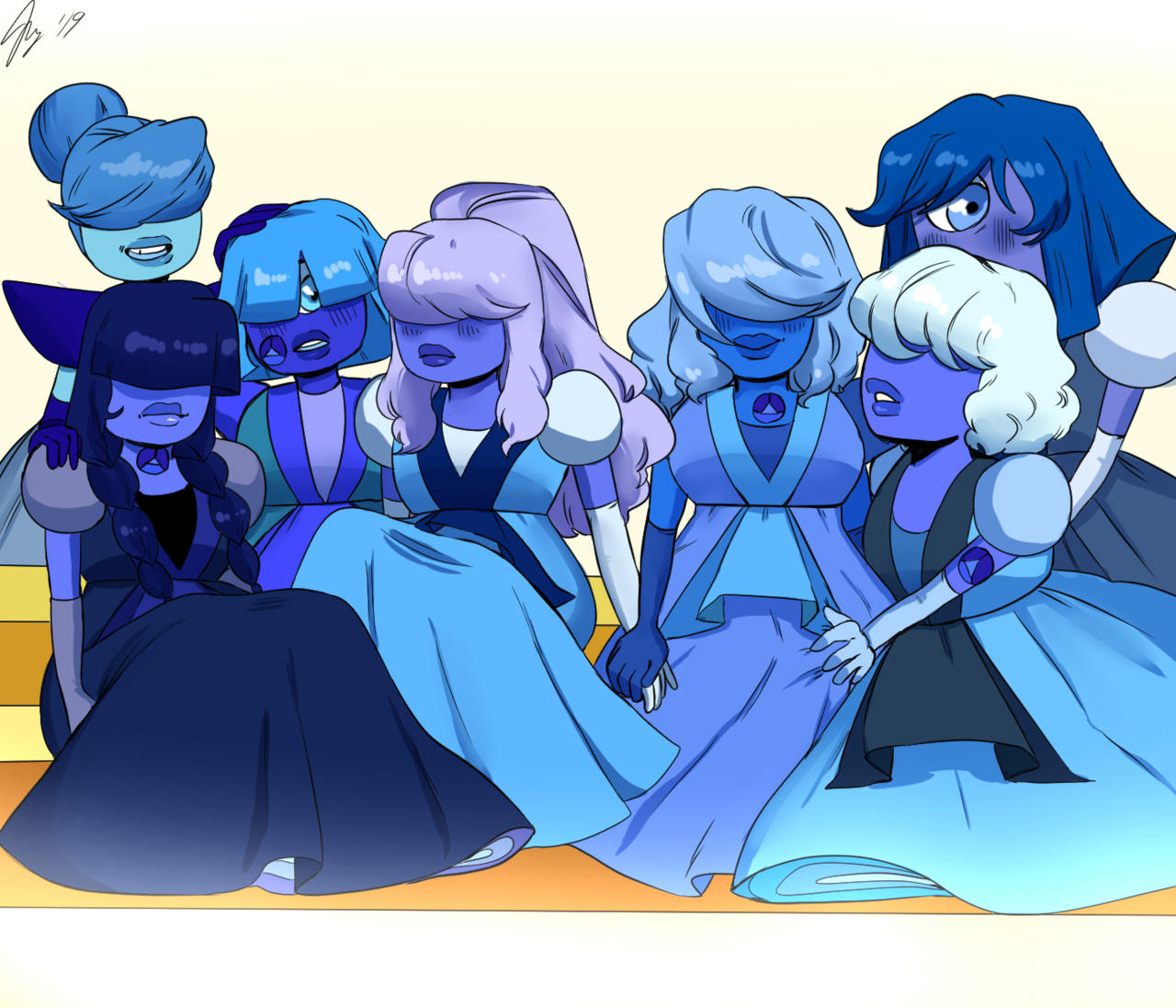 Just a random collection of sapphires… I cant draw them enough TBHH