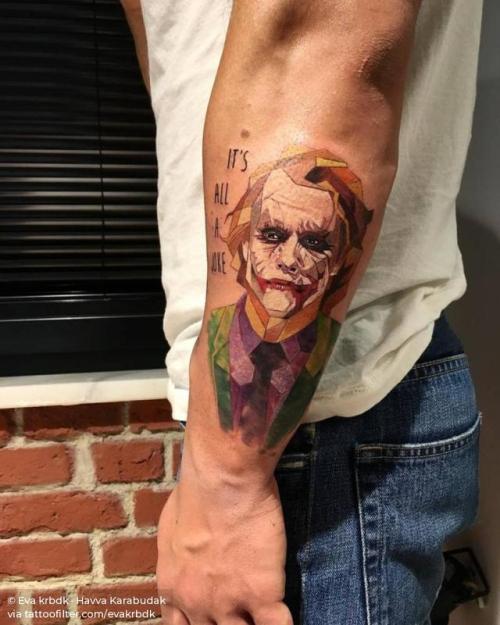 Heath Ledger Joker tattoos by Niklavs Trankalis nikucis  Steemit