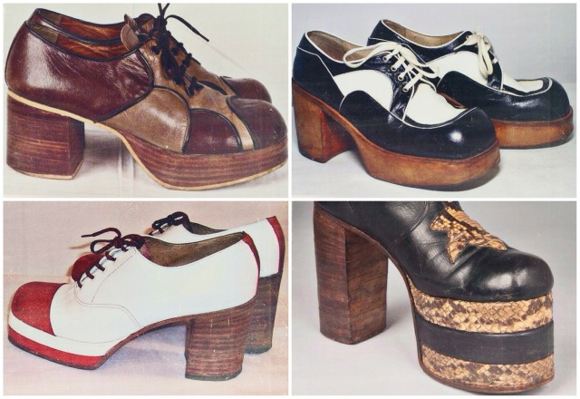 mens 70's platform shoes for sale