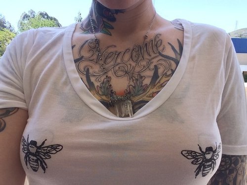 Nipples group tattoo riding