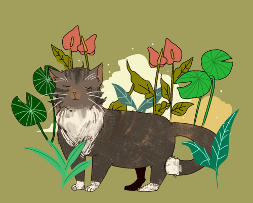 littlestpersimmon:Kitties I drew for some cool people. They’re...