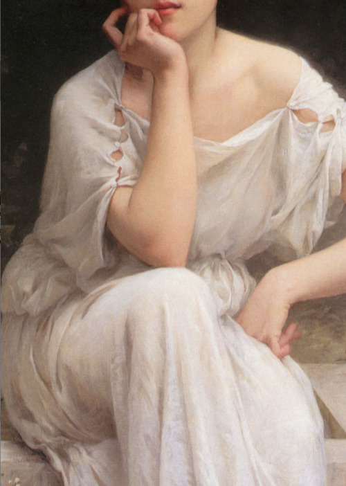 detailsofpaintings:Charles-Amable Lenoir, Méditation...