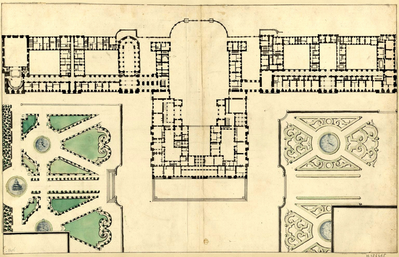 Archi Maps Plan Of The Ground Floor Of The Chateau De