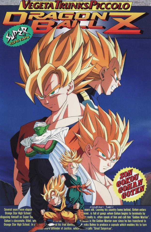 80s & 90s Dragon Ball Art — Piccolospirit: Dragon Ball Z Vintage Poster