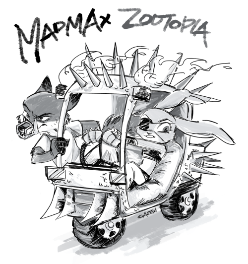 im-area:[Zootopia] MadMax AU Zootopia Nick & Judy’s Meter...