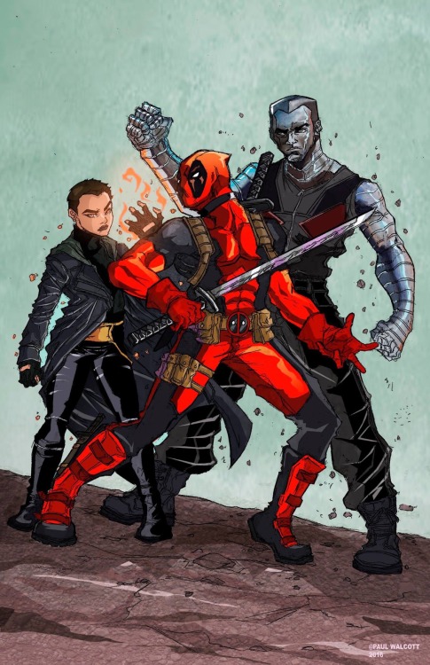 paulwalcottart:Deadpool colorsArt by Paul Walcott