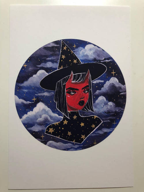 spookyfoxfashion:Witchy Magic Babes Art Prints...