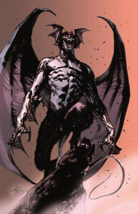 bear1na:Devilman by Gabriele Dell'Otto, colours by Stefano...