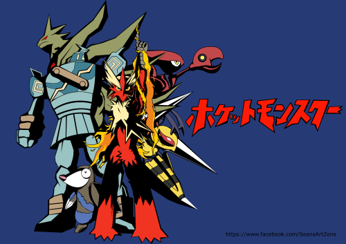 Gurren Lagann-inspired Pokemon design by...