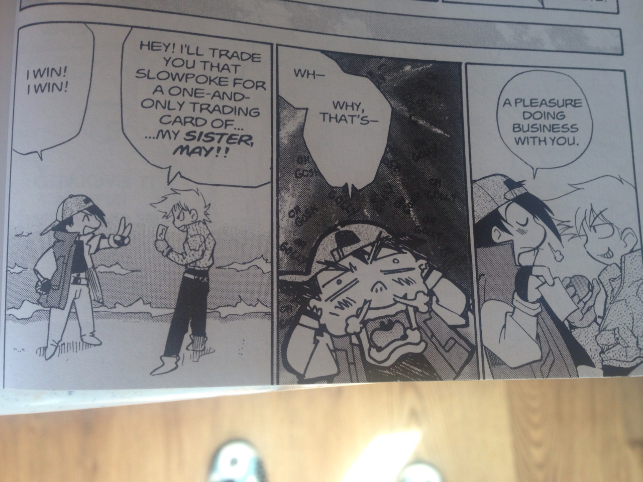 in the electric tale of pikachu manga Ash has a&hellip; 80’s Trash