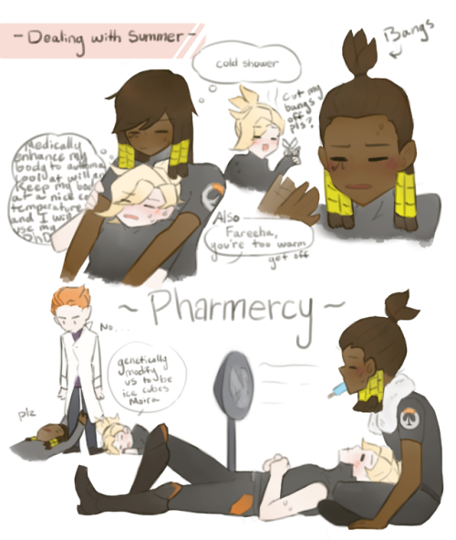 milk-toasts:Summer Pharmercy doodles from the stream...