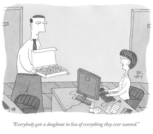 National Doughnut Day TNYCartoons The New Yorker Doughnut Office Life