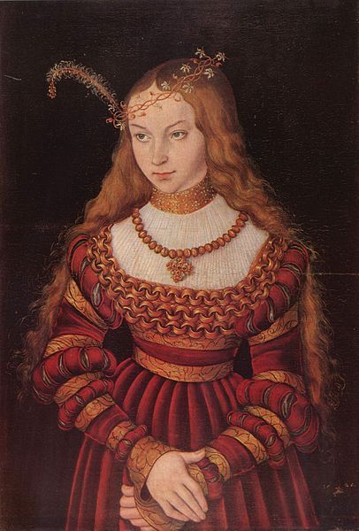 yeaverily:Sibylle of Cleves, sister of Anne of Cleves, painted...