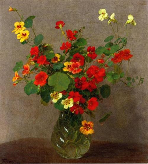 artist-latour:Nasturtiums, Henri...