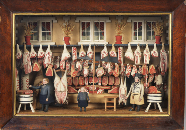 Design is fine. History is mine. — Model of a Butcher shop, 1800