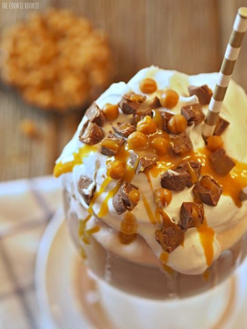 confectionerybliss:Frozen Caramel Hot Chocolate • The Cookie...