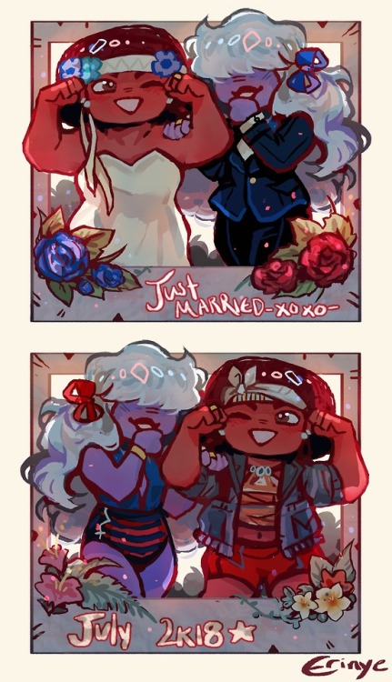 rupphire wedding and honeymoon polaroids!~ 