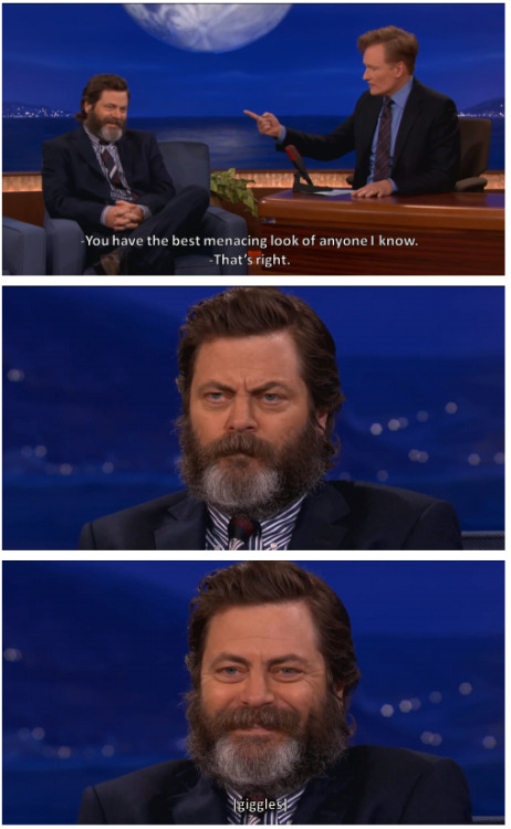 only1600kids:the menacing look of nick offerman