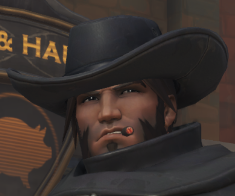 highnoonsaloon:Face Comparison: Default McCree vs Blackwatch...