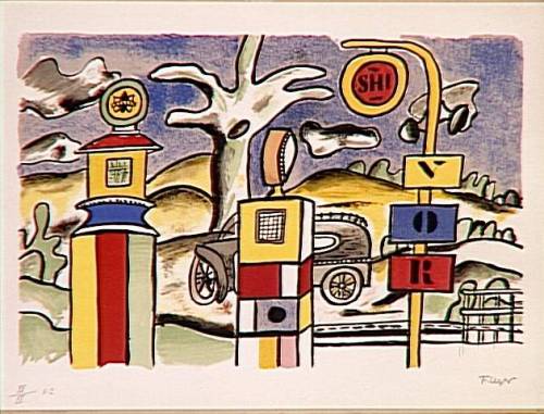 artist-leger:Fuel Pump, Fernand Léger