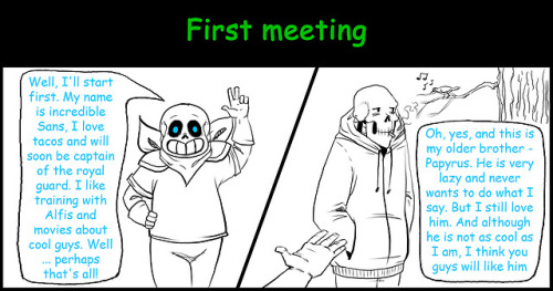 zlago:“First meeting” of AU’s(English is not my first...