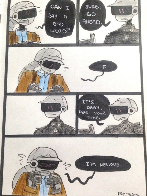 era-bots:A silly comic I made at school the other day!