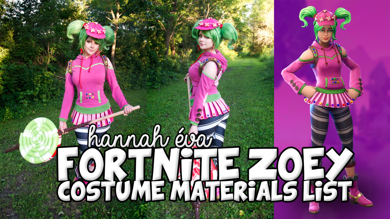 fortnite zoey costume materials list - fortnite materials list