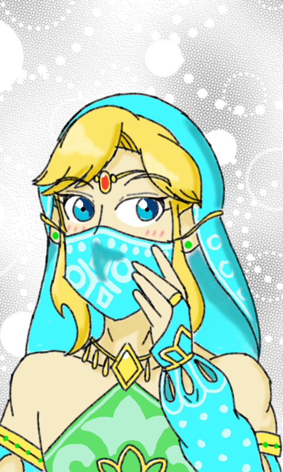 Link is a hottie — Gerudo Link that i drew on my phone. This is the...