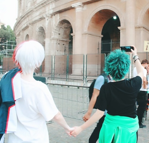 kinnme: Shouto and Izuku visiting Rome Me as...