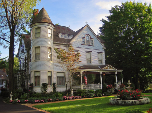 My World in Grays, Victorian House in Norwalk, Ohio. Photo by...