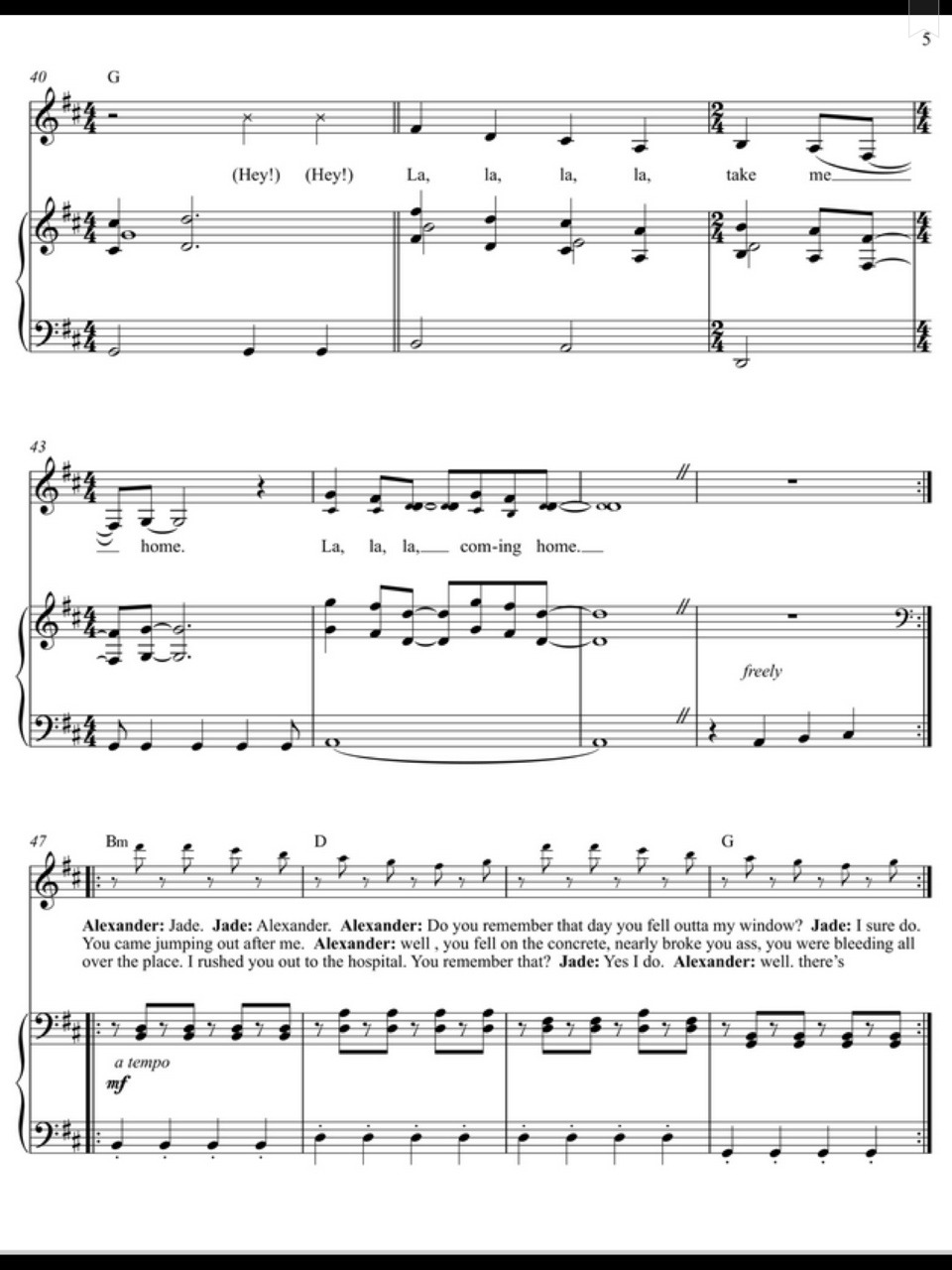 Piano Sheet Music — Home - Edward Sharpe ft. The Magnetic Zeros (Piano...