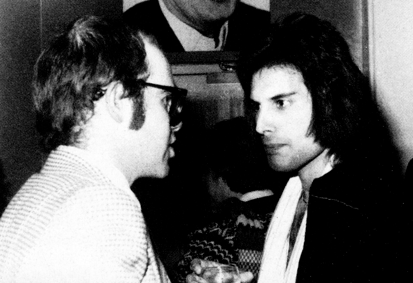 fuckyeahmercury:"Elton John & Freddie Mercury - 1975"