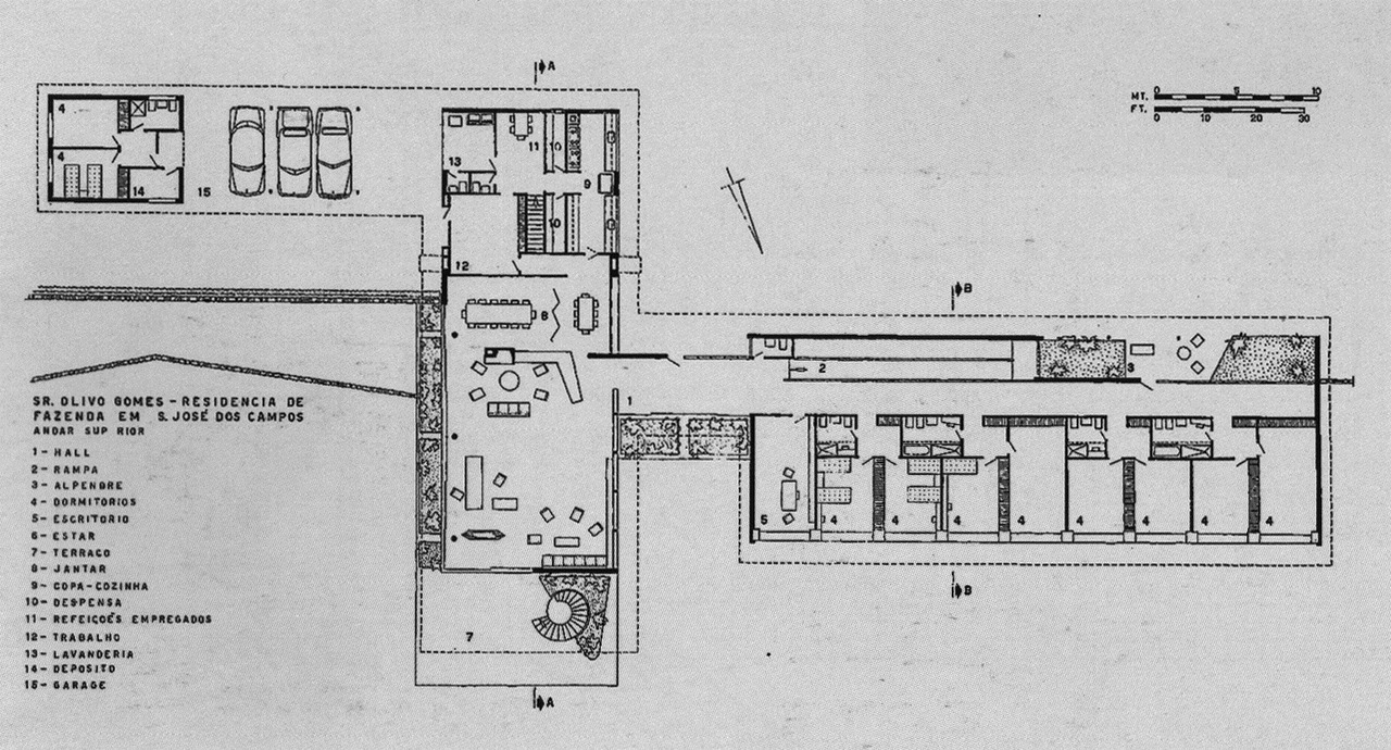 Olivio Gomes Residence Architect Rino Levi 1949