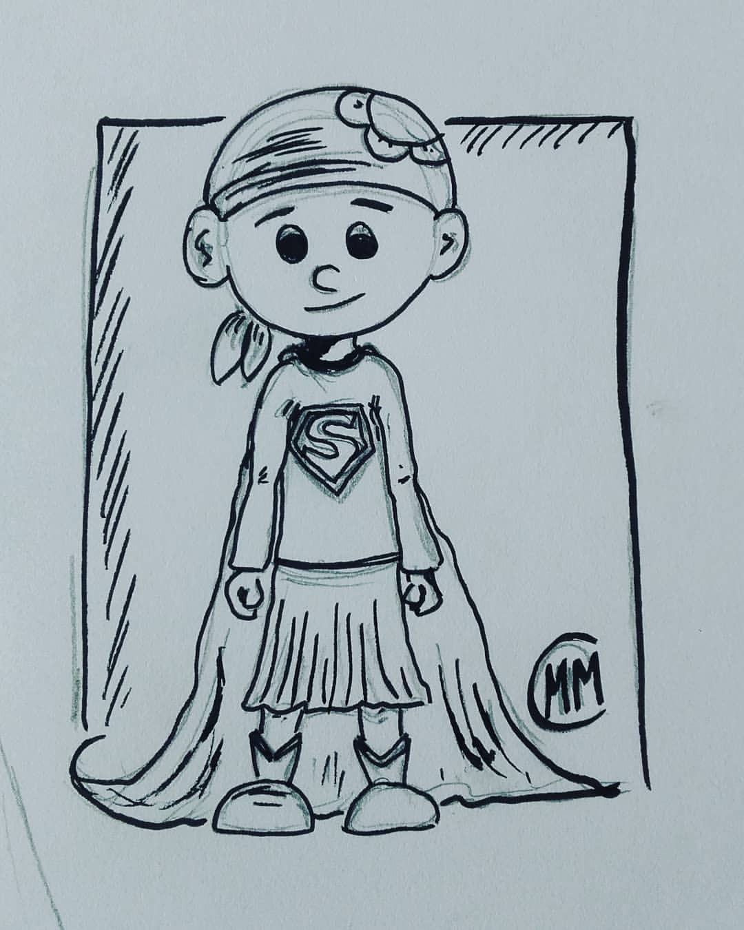 Matthieu Monseyron Jeanne Supergirl Dessin Drawing