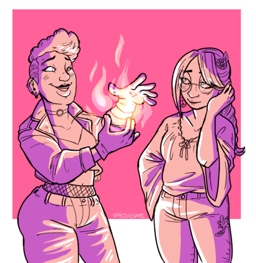 specialsari:I’ve got a lot I wanna draw for femslash feb, but...