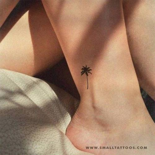 Tiny palm tree temporary tattoo, get it here ►... tree;palm tree;nature;temporary