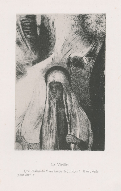 artist-redon:The Old Woman: What are you afraid of? A wide...