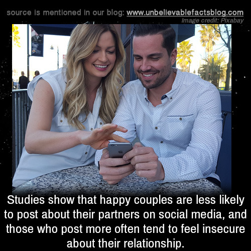 unbelievable-facts:Studies show that happy couples are less...