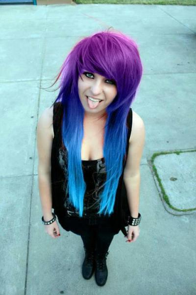 Purple And Blue Hair Tumblr