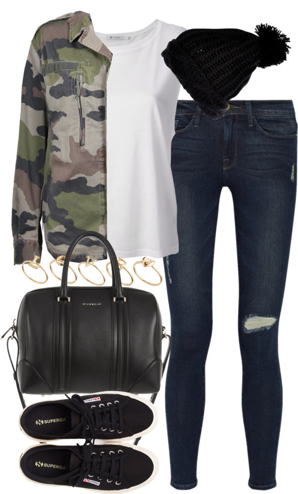 The Polyvore Collection — styleselection: outfit with a camouflage ...