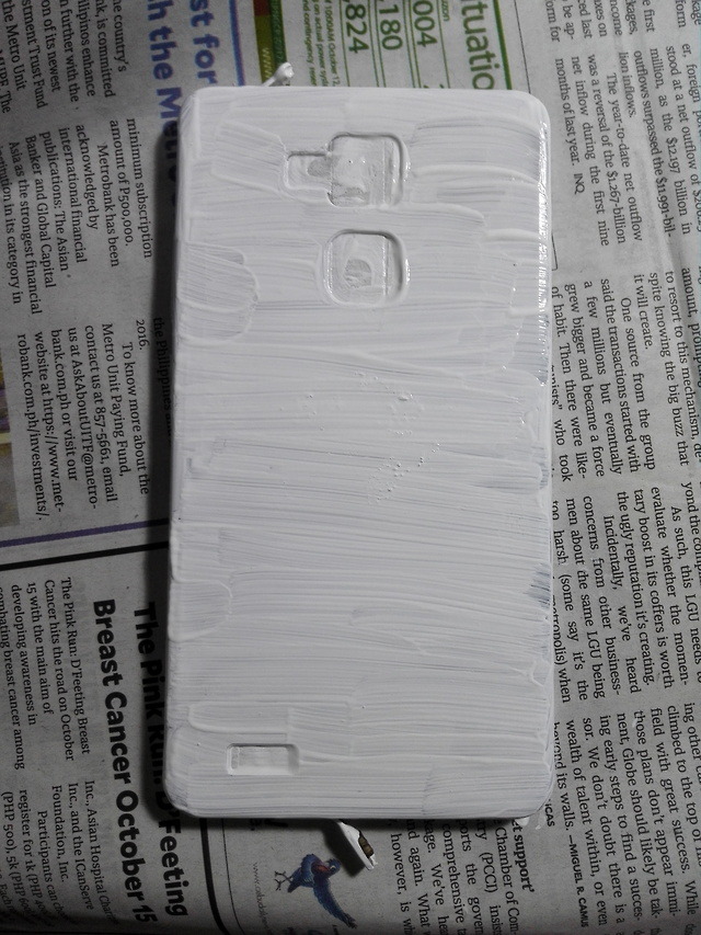 Ayenxiety — Do-it-yourself Phone case using acrylic paint.