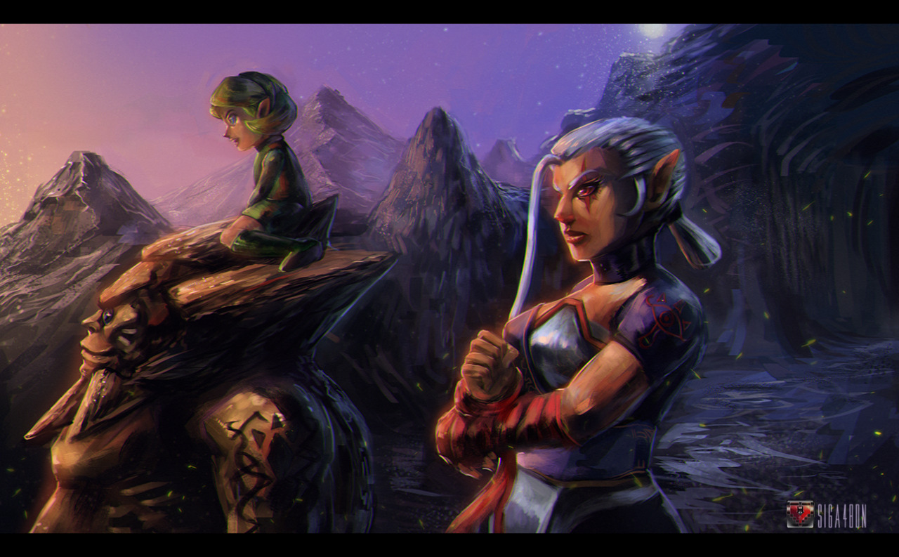 DudeGoBack - siga4bdn: Ocarina of time screenshot overpaint...