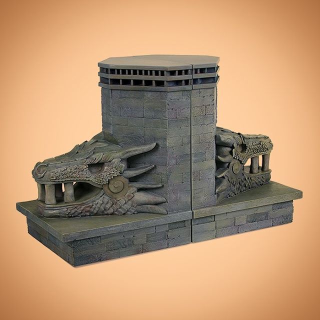 game of thrones dragonstone gate bookends