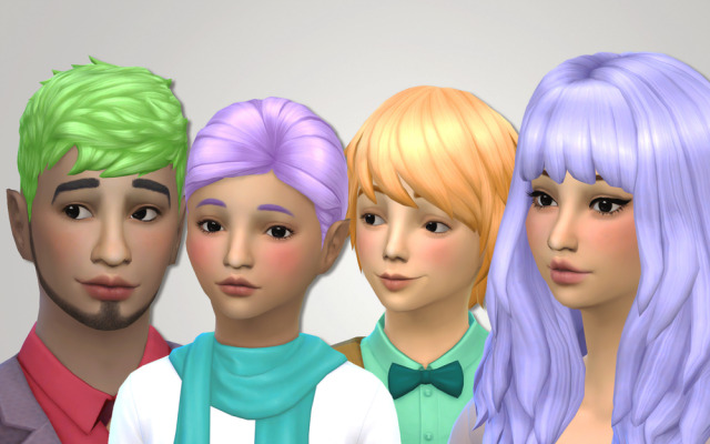 Ts4 Maxis Match Cc Noodlescc Get Together Pastel Hair Recolors All Vrogue