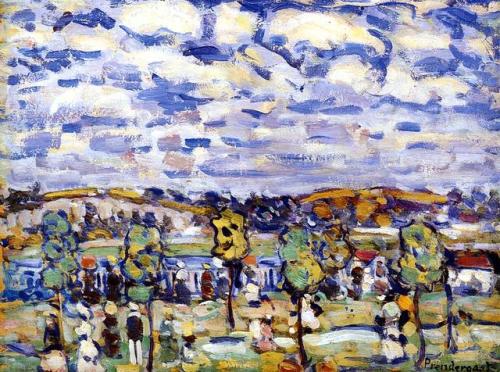 maurice-prendergast:New England, Maurice PrendergastMedium:...