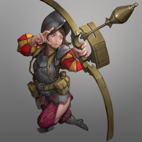 goopfacts:theamazingdigitalart:Grenade Archer byNAMGWON...